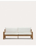 Sofá Forcanera 3 plazas madera maciza de teca 218 cm - Kave Home