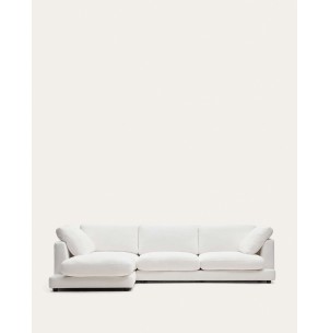 Sofá Gala 4 plazas con chaise longue izquierdo blanco 300 cm - Kave Home - S821_40_SE05. Muebles y decoración de diseño para casas con personalidad