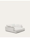 Sofá Gala 3 plazas con doble chaise longue blanco 210 cm - Kave Home