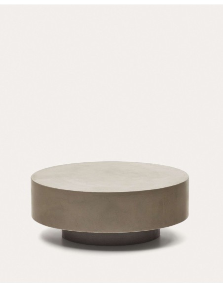 Mesa de centro redonda Garbet de cemento Ø 80 cm - Kave Home