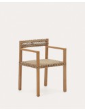Silla Giverola de madera maciza de teca - Kave Home