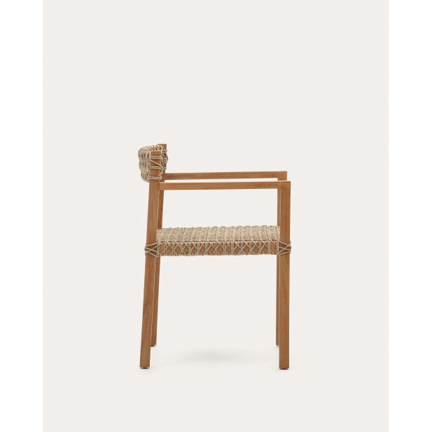 Silla Giverola de madera maciza de teca - Kave Home - J0600039MM46 Silla Giverola de madera maciza de teca - Kave Home - J0600039MM46