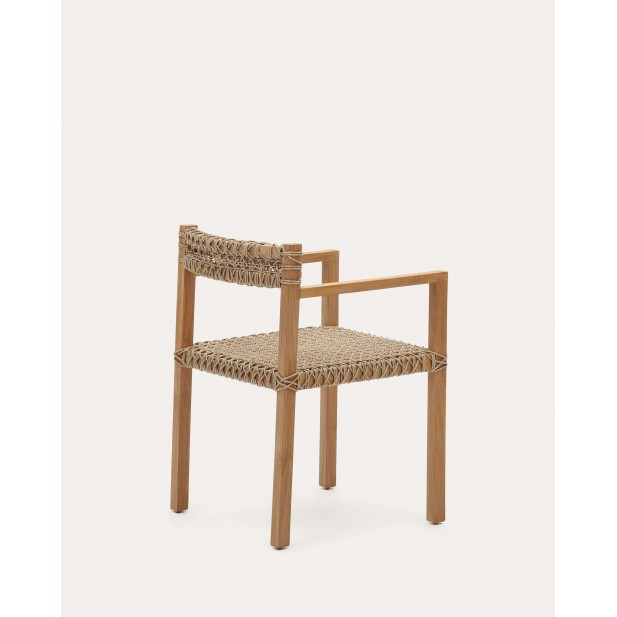 Silla Giverola de madera maciza de teca - Kave Home - J0600039MM46 Silla Giverola de madera maciza de teca - Kave Home - J0600039MM46