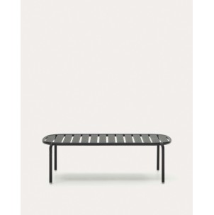 Mesa de centro exterior Joncols de aluminio gris Ø110x62cm - Kave Home- J0300001NN02. Muebles y decoración de diseño para casas con personalidad