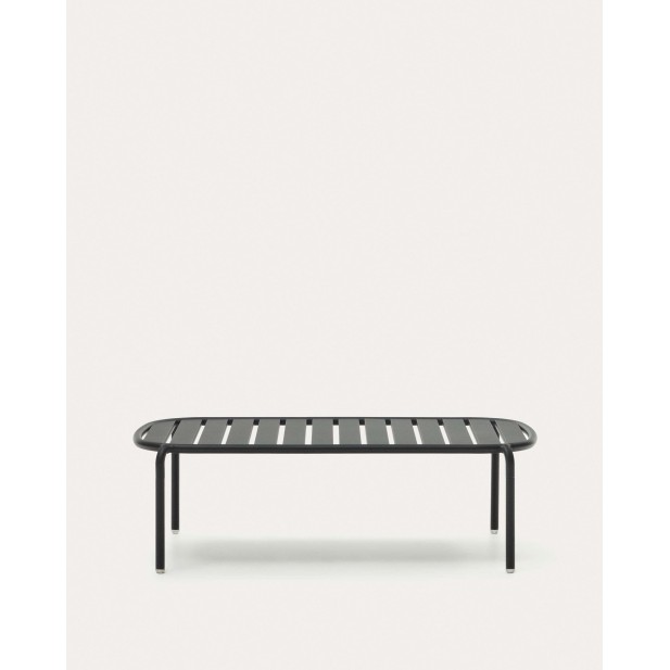 Mesa de centro exterior Joncols de aluminio gris Ø110x62cm - Kave Home