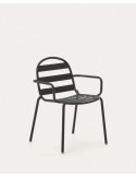 Silla de exterior Joncols de aluminio gris - Kave Home