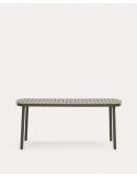 Mesa de exterior Joncols de aluminio verde 180 x 90 cm - Kave Home