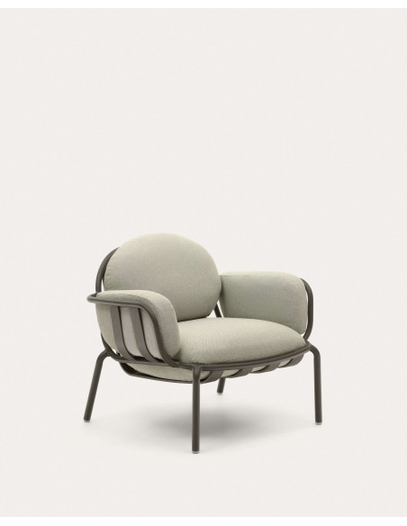 Butaca de exterior Joncols de aluminio verde - Kave Home O1030010GP12