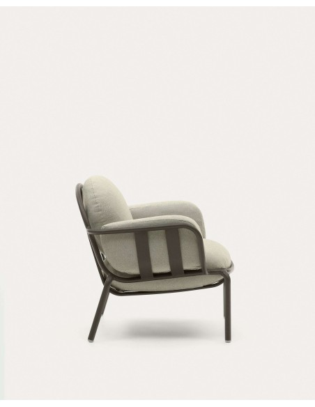 Butaca de exterior Joncols de aluminio verde - Kave Home O1030010GP12