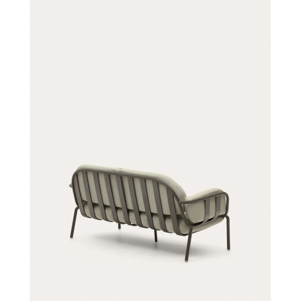 Sofá 2 plazas de exterior Joncols de aluminio verde 165 cm - Kave Home Sofá 2 plazas de exterior Joncols de aluminio verde 165 cm - Kave Home