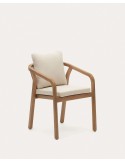 Silla Malaret de madera maciza de eucalipto y cuerda beige FSC - Kave Home