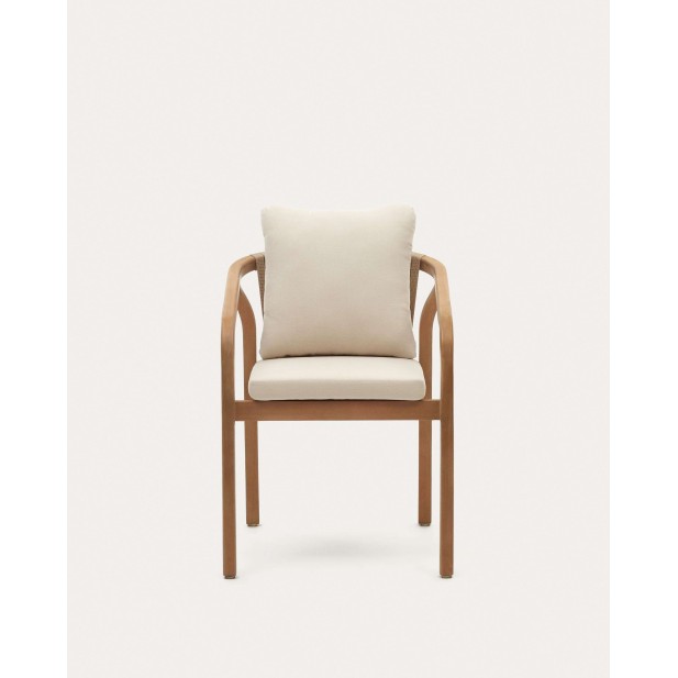Silla Malaret eucalipto y cuerda beige FSC - Kave Home - J0600049JJ12