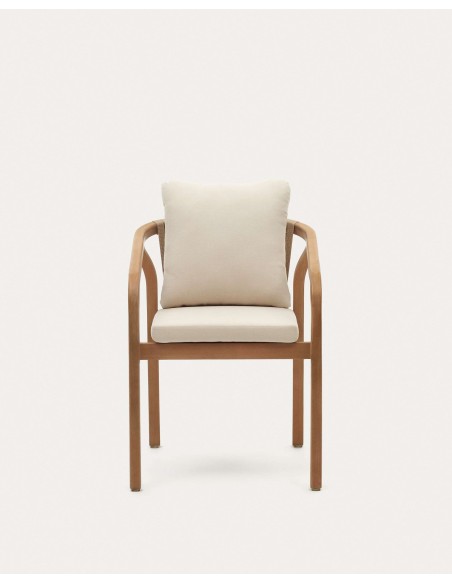 Silla Malaret eucalipto y cuerda beige FSC - Kave Home - J0600049JJ12