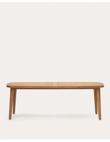 Mesa 100% exterior Maset de madera maciza de eucalipto 220 x 100 cm FSC - Kave Home