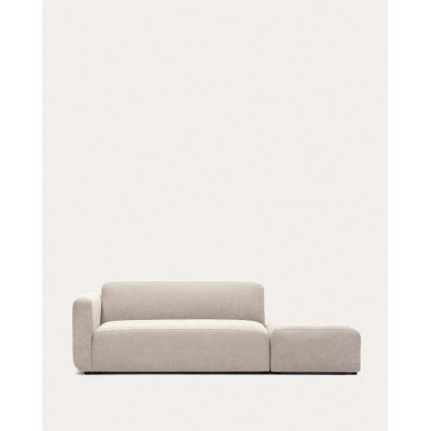 Sofá modular Neom 2 plazas con terminal beige 244 cm - Kave Home