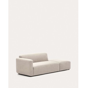 Sofá modular Neom 2 plazas con terminal beige 244 cm - Kave Home 2