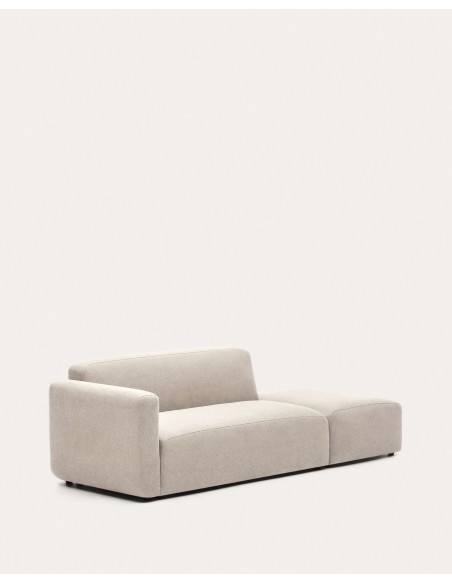 Sofá modular Neom 2 plazas con terminal beige 244 cm - Kave Home