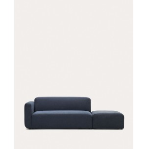 Sofá modular Neom 2 plazas con terminal azul 244 cm - Kave Home - S82621AU25. Muebles y decoración de diseño para casas con personalidad