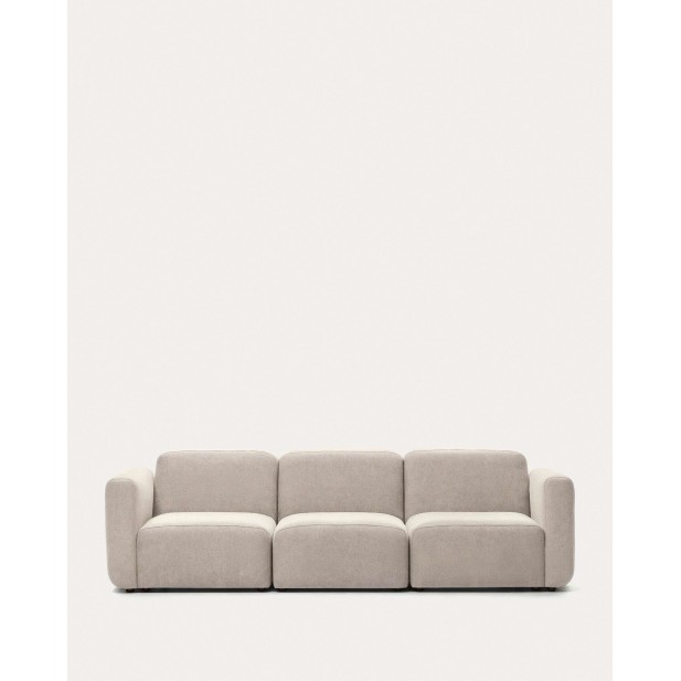 Sofá modular Neom 3 plazas beige 263 cm - Kave Home - S82630AU12