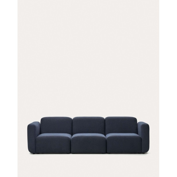 Sofá modular Neom 3 plazas azul 263 cm - Kave Home - S82630AU25