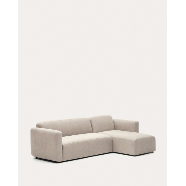 Sofá modular Neom 3 plazas chaise longue derecho/izquierdo beige 263cm