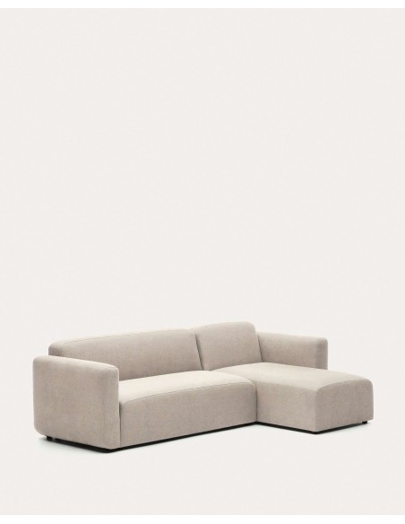 Sofá modular Neom 3 plazas chaise longue derecho/izquierdo beige 263cm