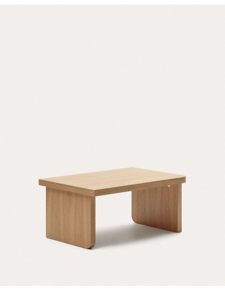 Mesa de centro Oaq de chapa de roble 82x60cm - Kave Home T827ME89M040