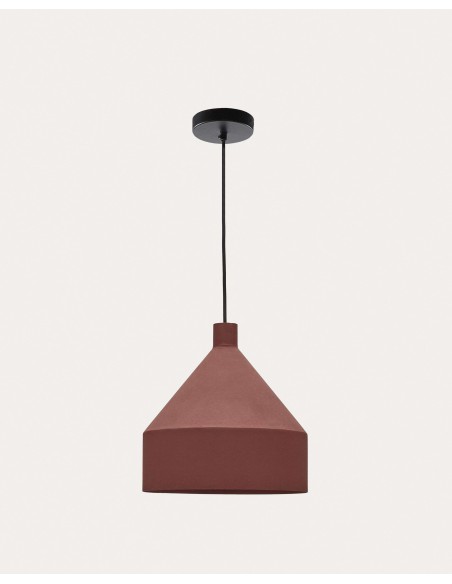 Lámpara techo Peralta acabado terracota Ø30cm Kave Home L0100002RR86
