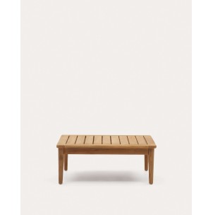 Mesa de centro Portitxol de madera maciza de teca 80 x 80 cm - Kave Home - J0300029MM46. Muebles y decoración de diseño para casas con personalidad