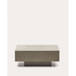 Mesa de centro Rustella de cemento 80 x 60 cm - Kave Home - J0300031PR03. Muebles y decoración de diseño para casas con personalidad