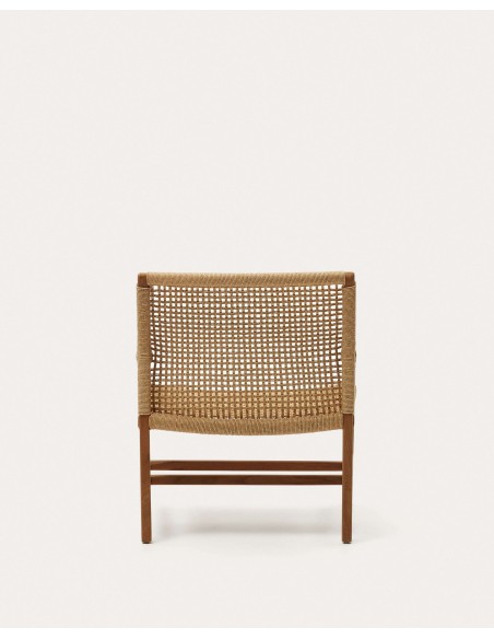Sillón Sabolla de madera maciza de teca - Kave Home