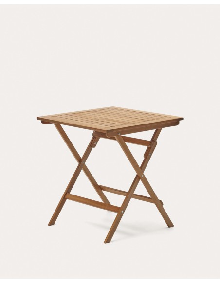 Mesa plegable de exterior Sadirar acacia 70 x 70 cm - J0500001MM43