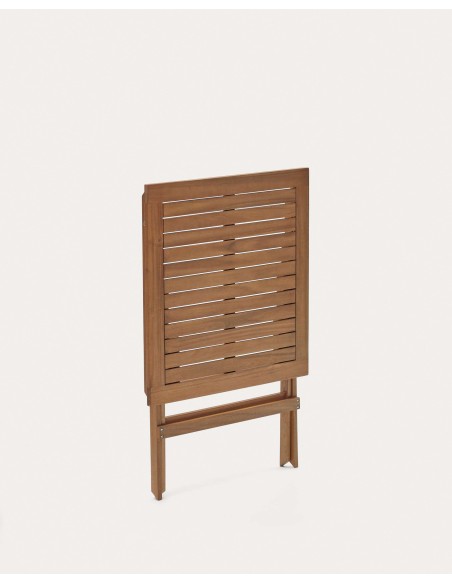Mesa plegable de exterior Sadirar acacia 70 x 70 cm - J0500001MM43