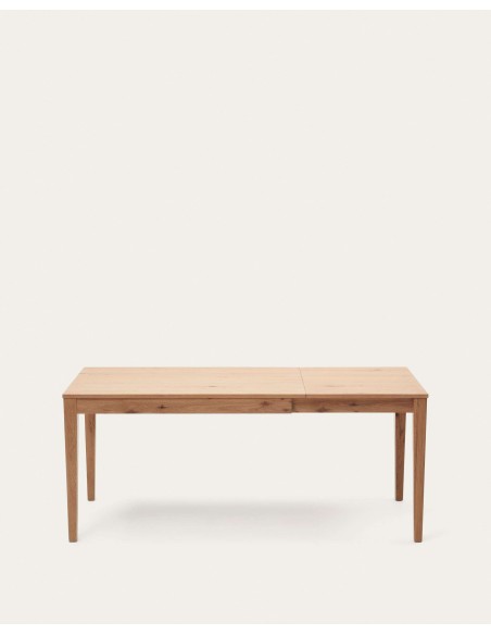 Mesa extensible Yain roble 120 (180) x 80 cm - Kave Home T0200002MM46