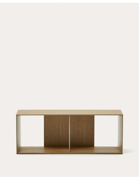 Módulo estantería grande Litto de chapa de roble 101 x 38 cm Kave Home