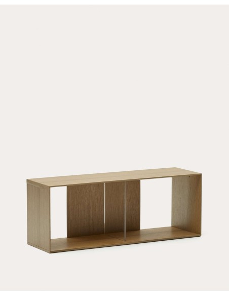 Módulo estantería grande Litto de chapa de roble 101 x 38 cm Kave Home
