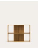 Set Litto de 2 estanterías modulares de chapa de roble 101 x 76 cm - Kave Home