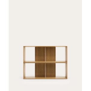Set Litto de 2 estanterías modulares de chapa de roble 101 x 76 cm - Kave Home - M1400007MM40. Muebles y decoración de diseño para casas con personalidad