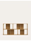 Set Litto de 4 estanterías modulares de chapa de roble 168 x 76 cm - Kave Home