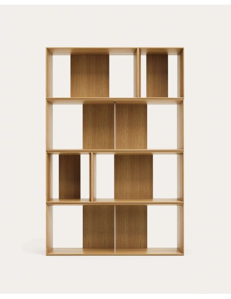 Set Litto de 6 estanterías modulares chapa de roble 10 x152cm - Kave