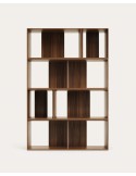 Set Litto de 6 estanterías modulares de chapa de nogal 101 x 152 cm - Kave Home