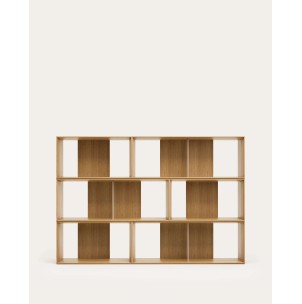 Set Litto de 6 estanterías modulares de chapa de roble 168 x 114 cm - Kave Home - M1400010MM40. Muebles y decoración de diseño para casas con personalidad