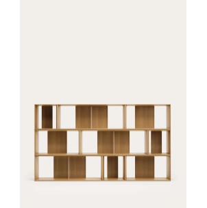 Set Litto de 9 estanterías modulares de chapa de roble 202 x 114 cm - Kave Home - M1400011MM40. Muebles y decoración de diseño para casas con personalidad