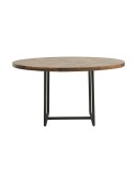 Mesa KANT Ø160 cm de Comedor, Madera Natural / Metal - House Doctor