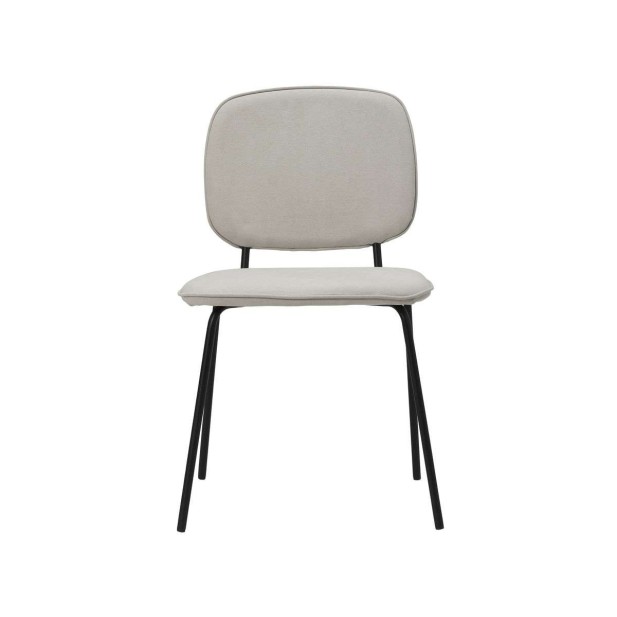 Silla COTON, Algodón Arena / Metal - House Doctor. Vackart