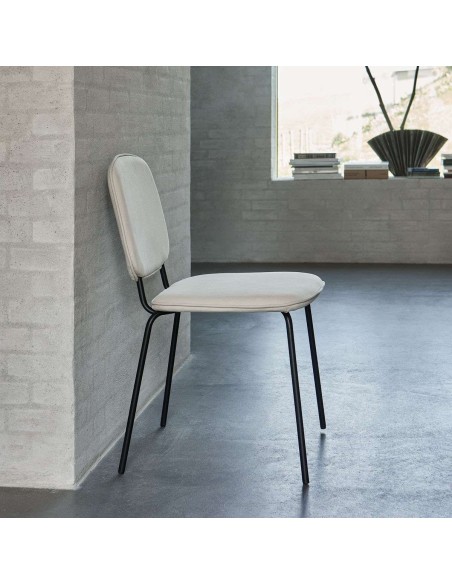 Silla COTON, Algodón Arena / Metal - House Doctor. Vackart