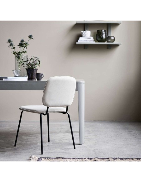 Silla COTON, Algodón Arena / Metal - House Doctor. Vackart