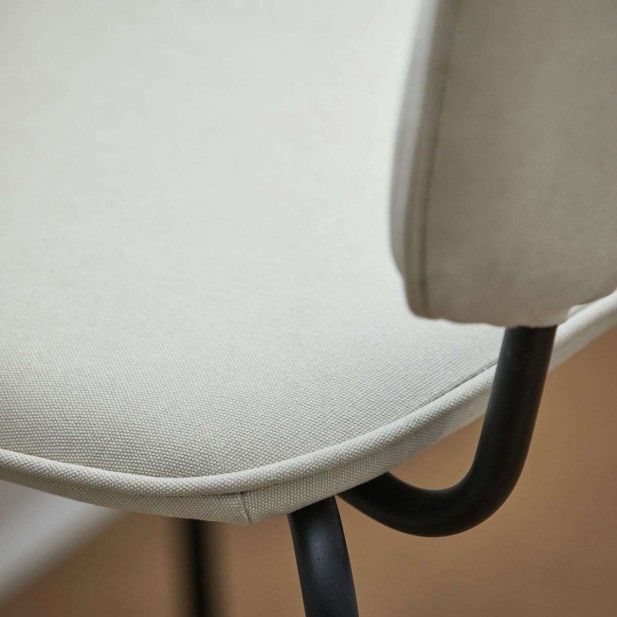 Silla COTON, Algodón Arena / Metal - House Doctor. Vackart