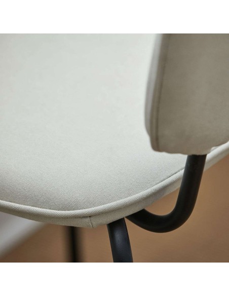 Silla COTON, Algodón Arena / Metal - House Doctor. Vackart