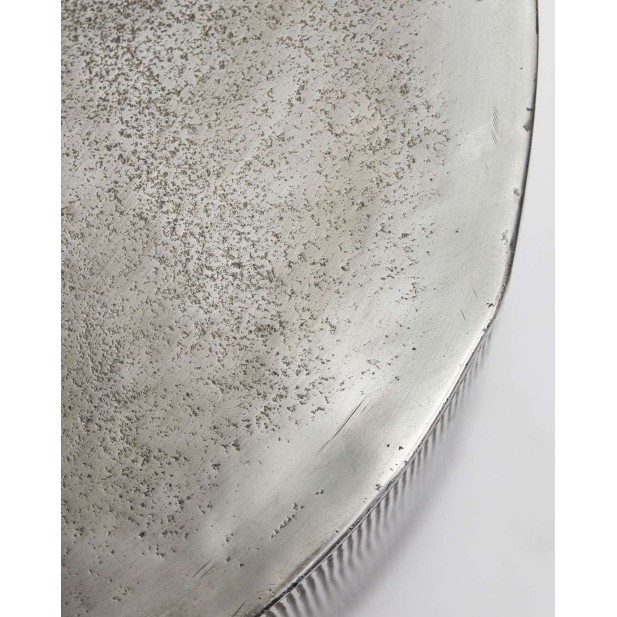 Mesa de Centro ROTA Ø50x35 cm, Metal Plata - House Doctor. Vackart